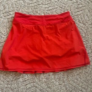 Red Lulu Pace Setter Skirt